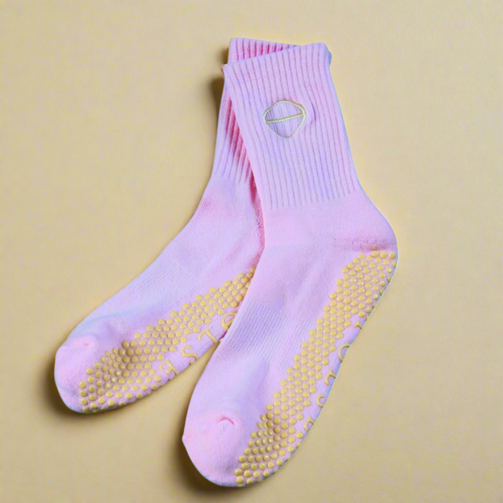Crew Grip Socks - Baby Pink