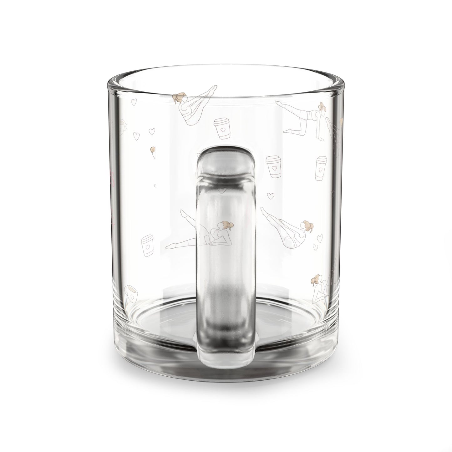 Pilates & Lattes - Glass Mug