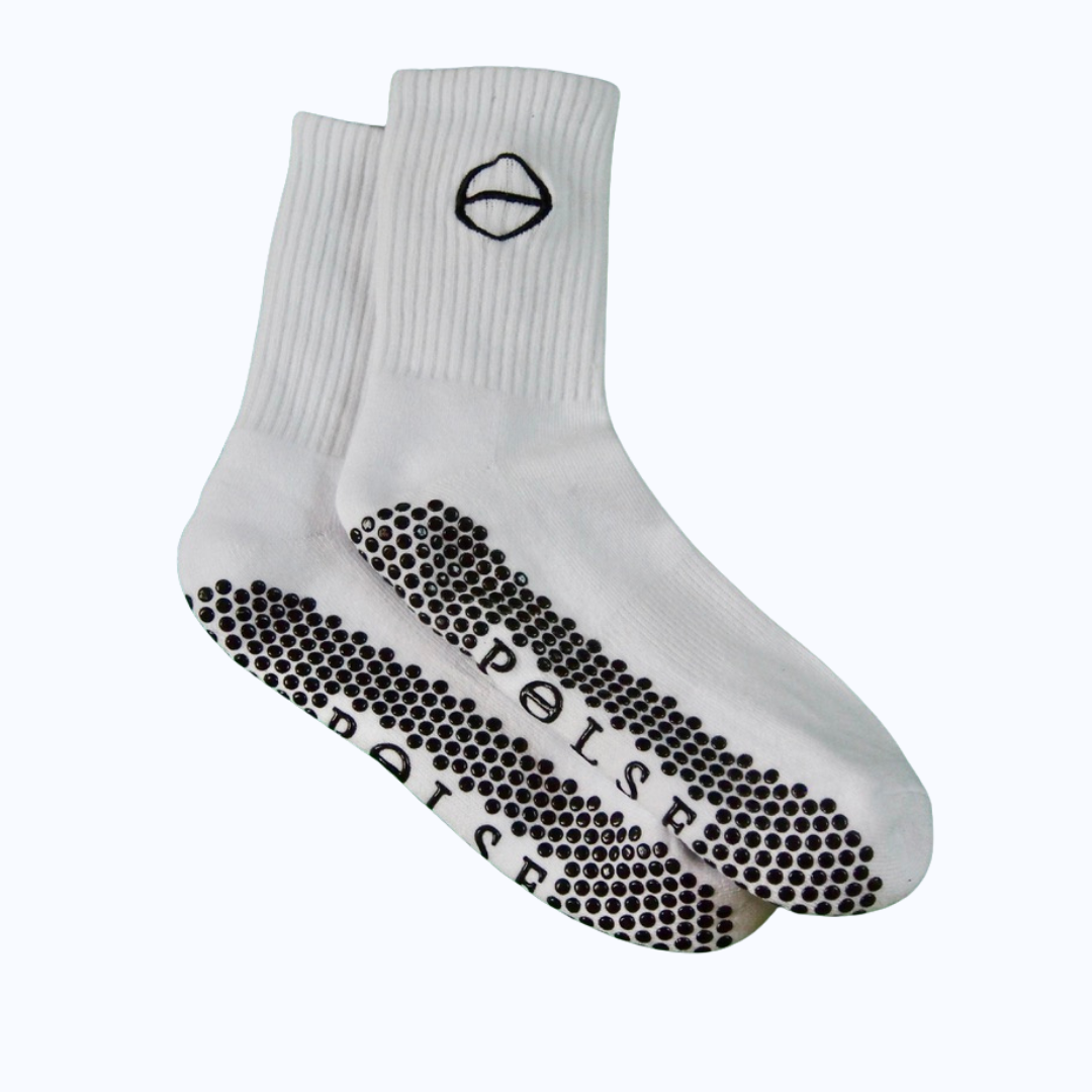 black pilates grip socks polse logo uk london pilates studio