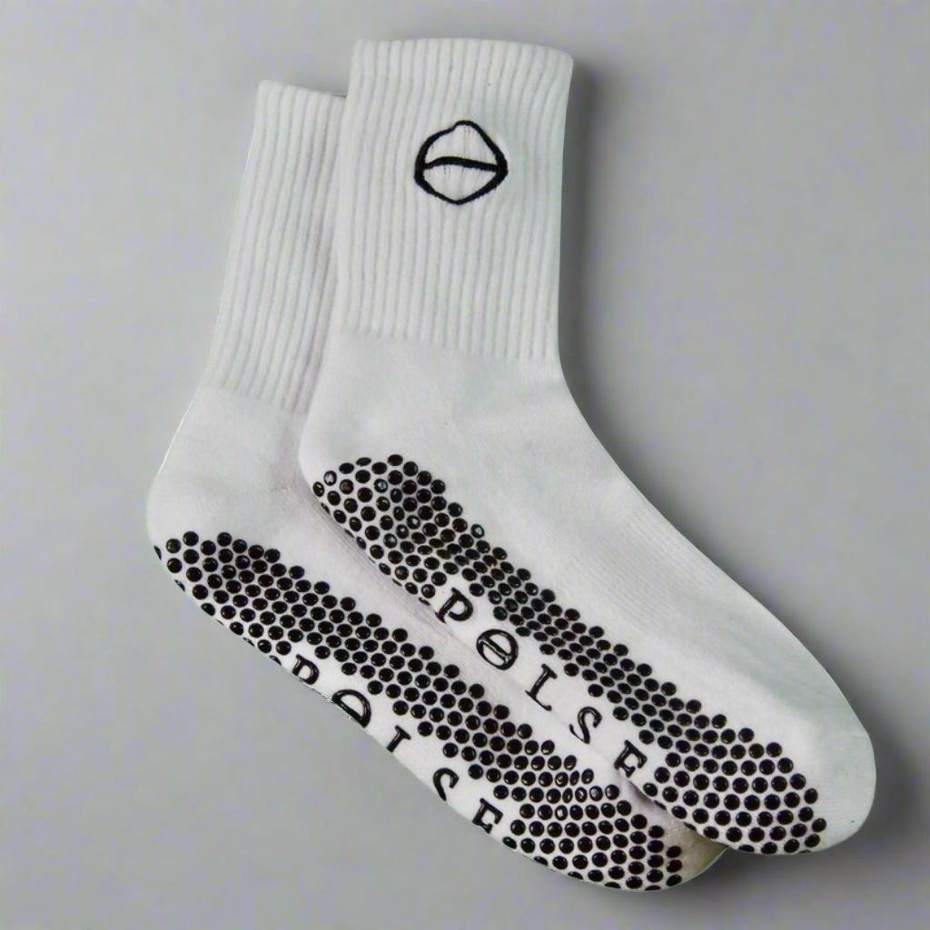 Crew Grip Socks - White