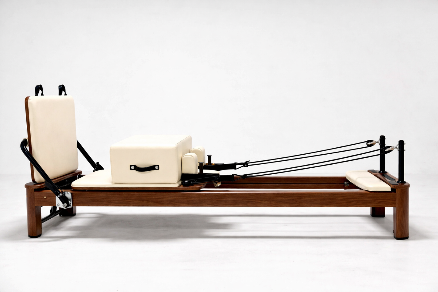 studio reformer white maple oakwood fold reformer high quality for pilates studios