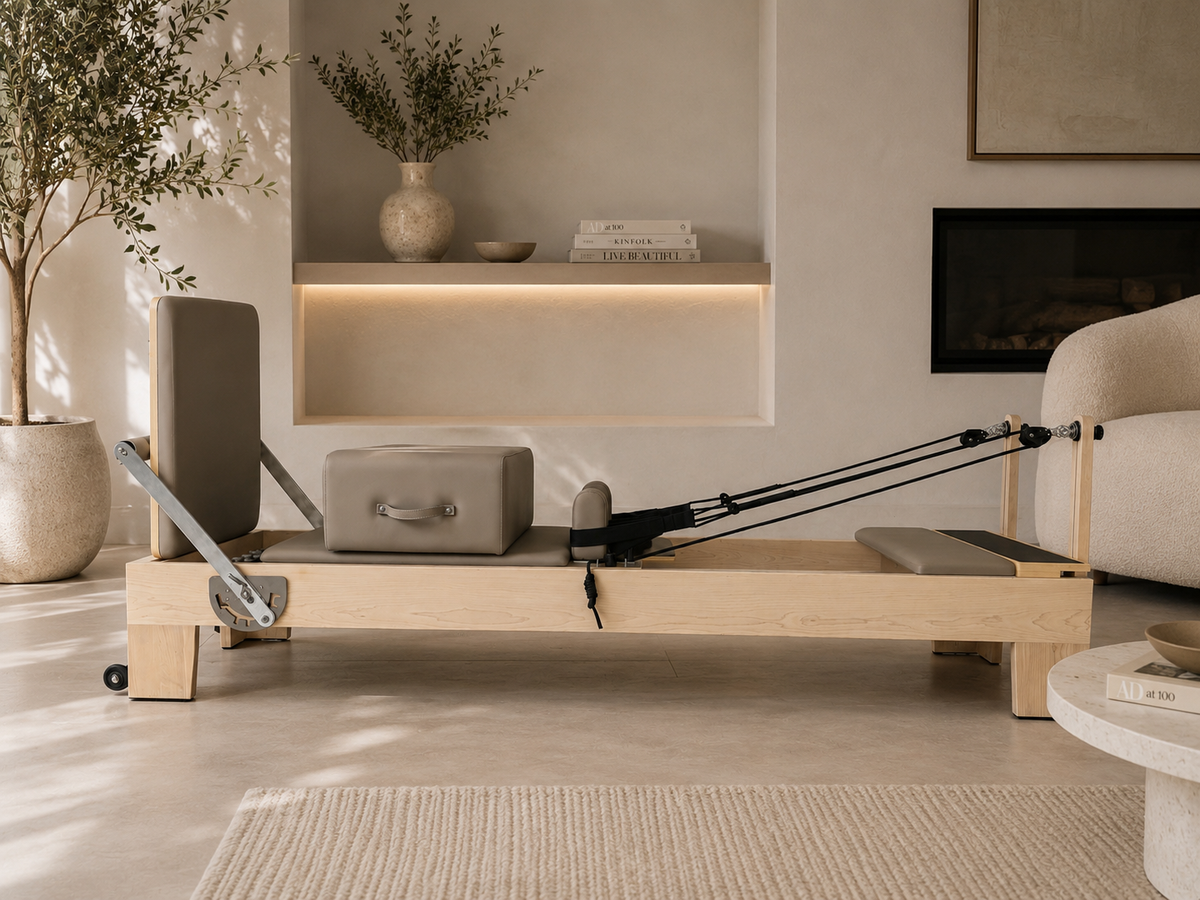 POLSE studio Pilates reformer in a home studio
