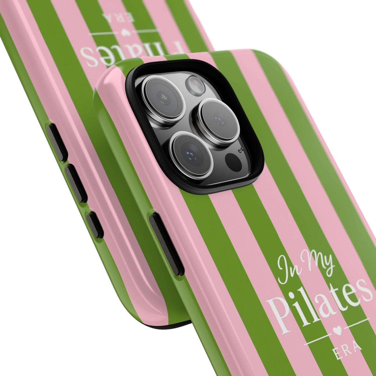 iPhone Case - 'In My Pilates Era' Pink & Olive