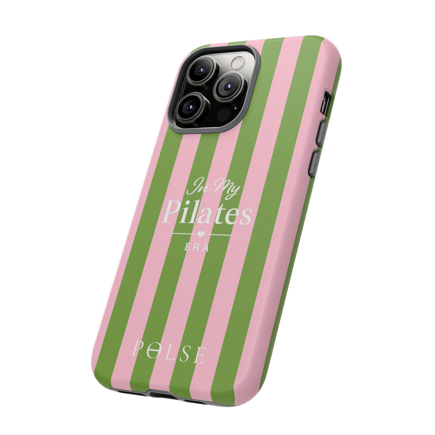 iPhone Case - 'In My Pilates Era' Pink & Olive
