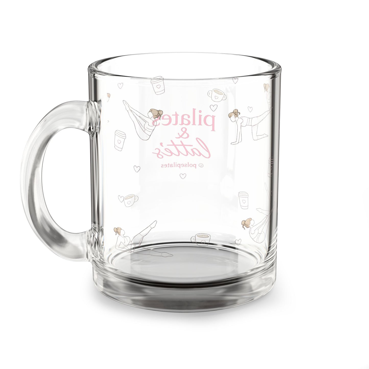 Pilates & Lattes - Glass Mug