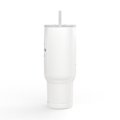 40oz Tumbler - "coffee hydrate pilates" Insulated Travel Mug with Lid