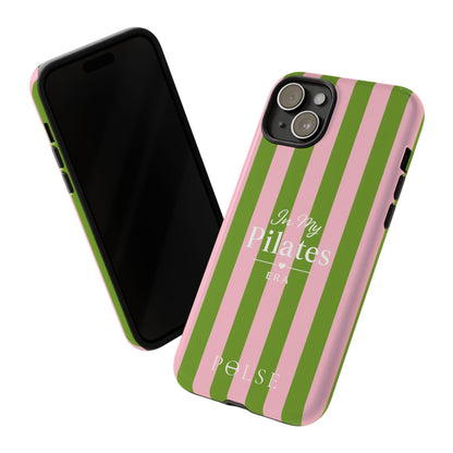 iPhone Case - 'In My Pilates Era' Pink & Olive