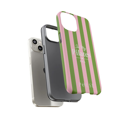 iPhone Case - 'In My Pilates Era' Pink & Olive