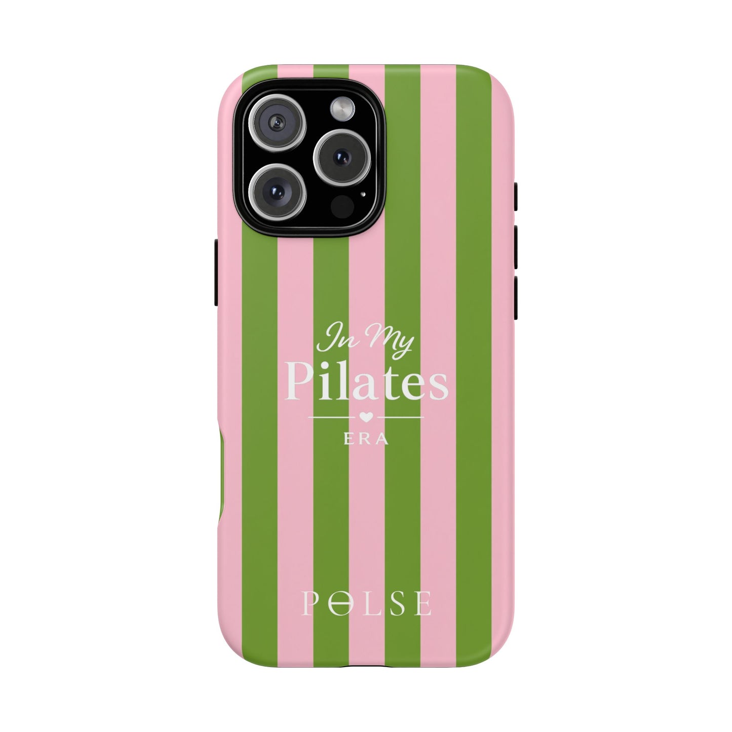 iPhone Case - 'In My Pilates Era' Pink & Olive