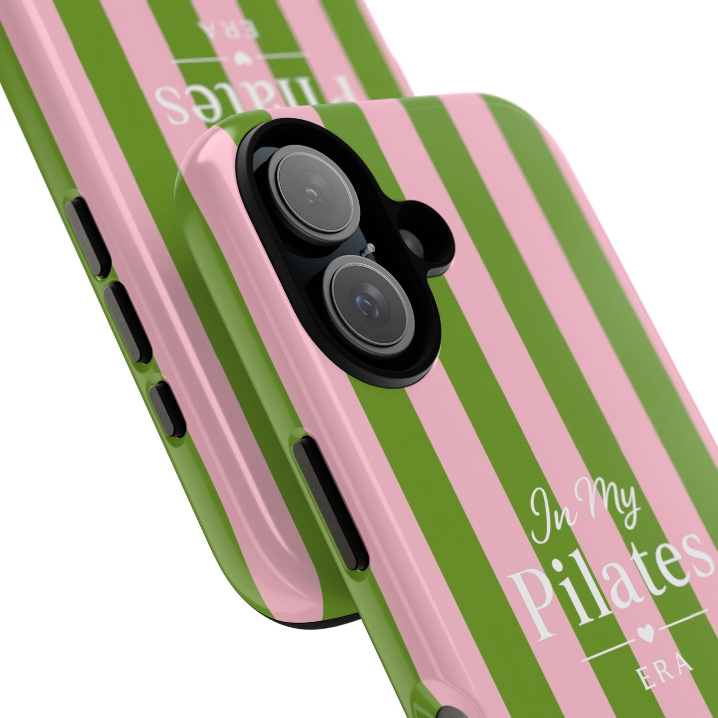 iPhone Case - 'In My Pilates Era' Pink & Olive