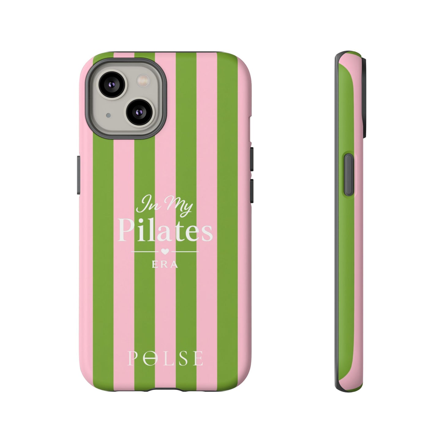 iPhone Case - 'In My Pilates Era' Pink & Olive