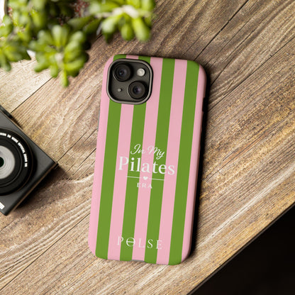 iPhone Case - 'In My Pilates Era' Pink & Olive