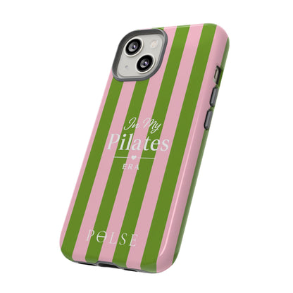 iPhone Case - 'In My Pilates Era' Pink & Olive