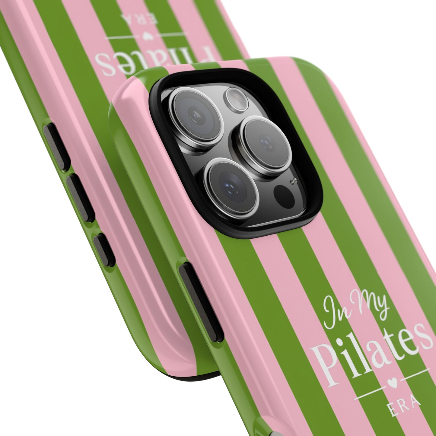 iPhone Case - 'In My Pilates Era' Pink & Olive