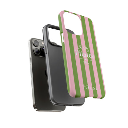 iPhone Case - 'In My Pilates Era' Pink & Olive