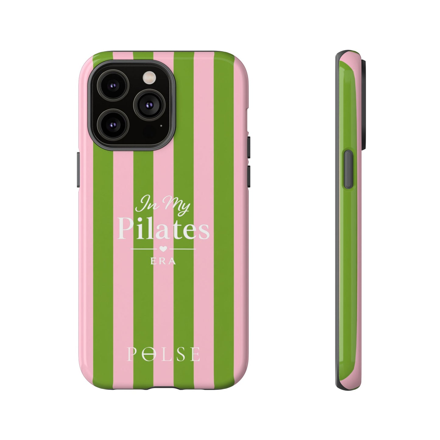 iPhone Case - 'In My Pilates Era' Pink & Olive