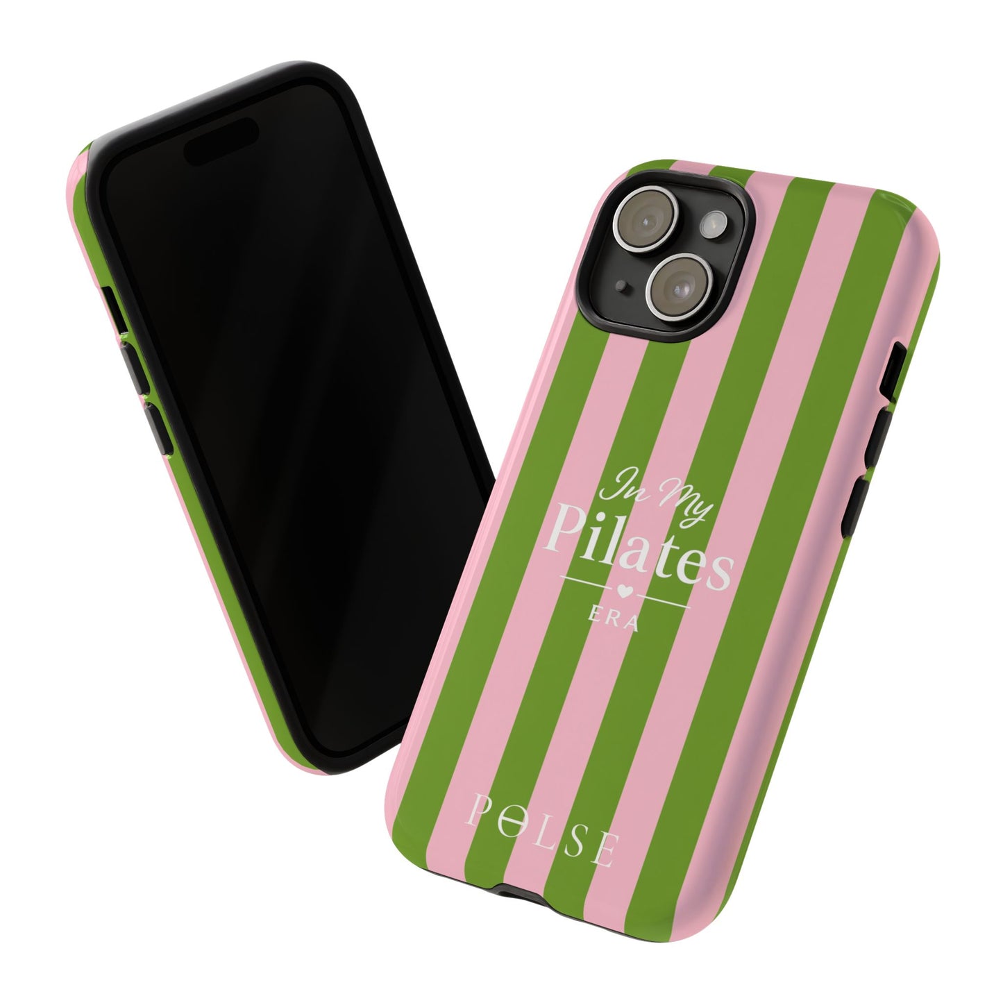 iPhone Case - 'In My Pilates Era' Pink & Olive