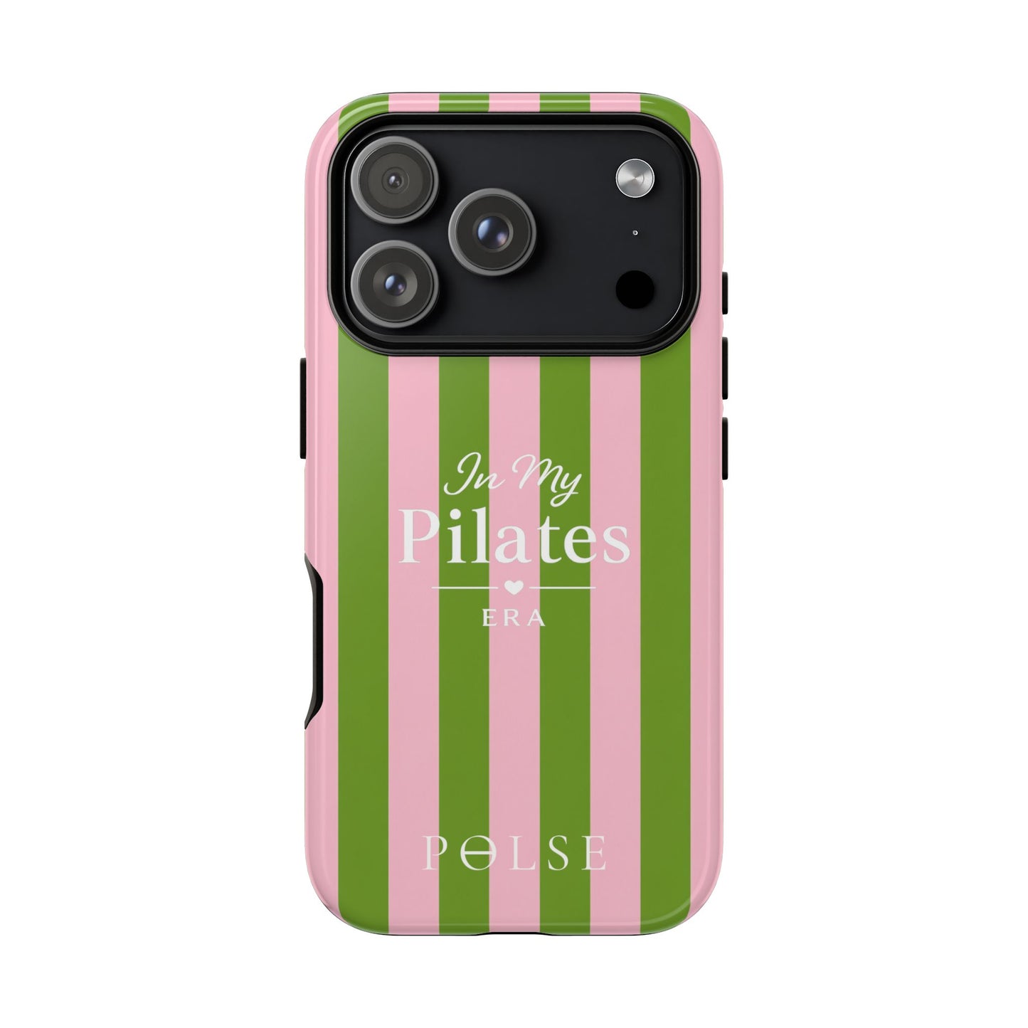 iPhone Case - 'In My Pilates Era' Pink & Olive