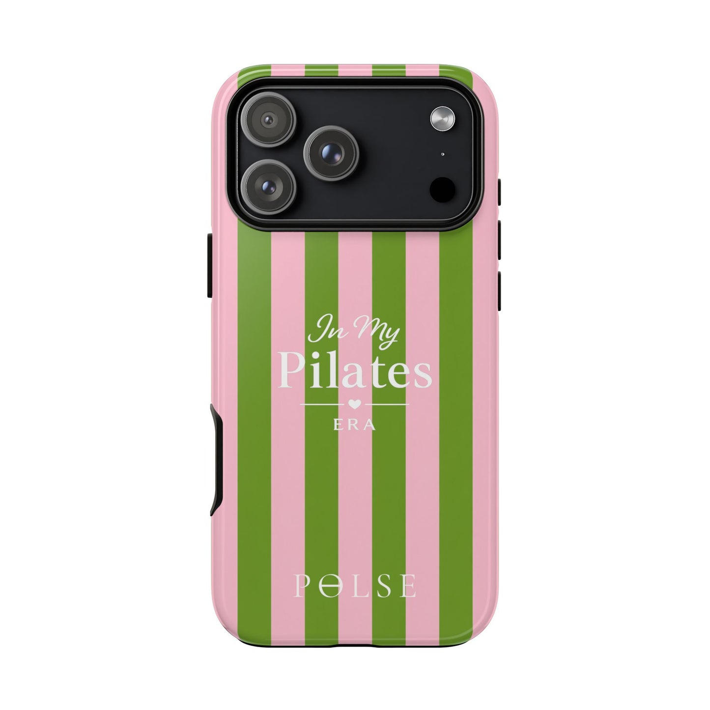 iPhone Case - 'In My Pilates Era' Pink & Olive