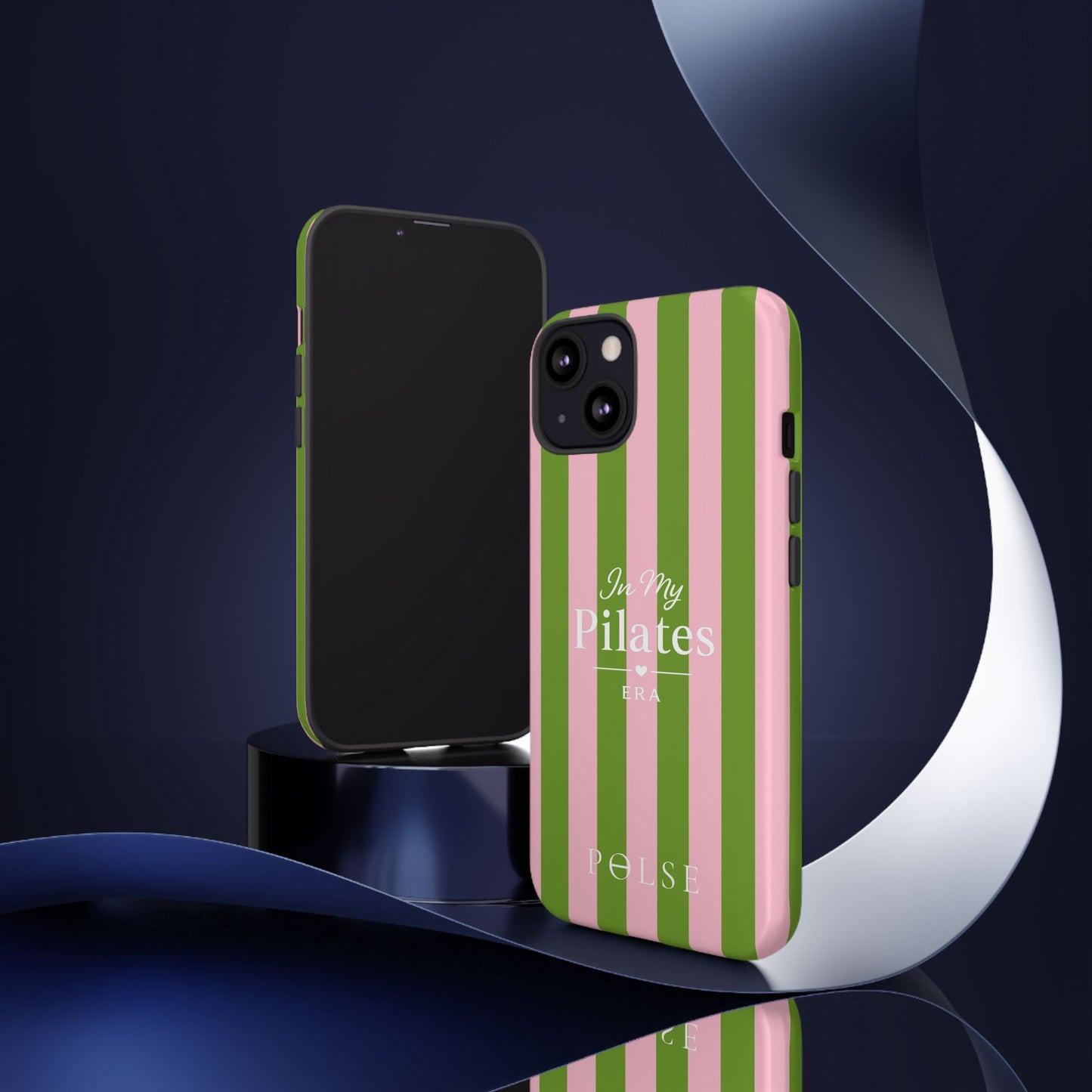 iPhone Case - 'In My Pilates Era' Pink & Olive