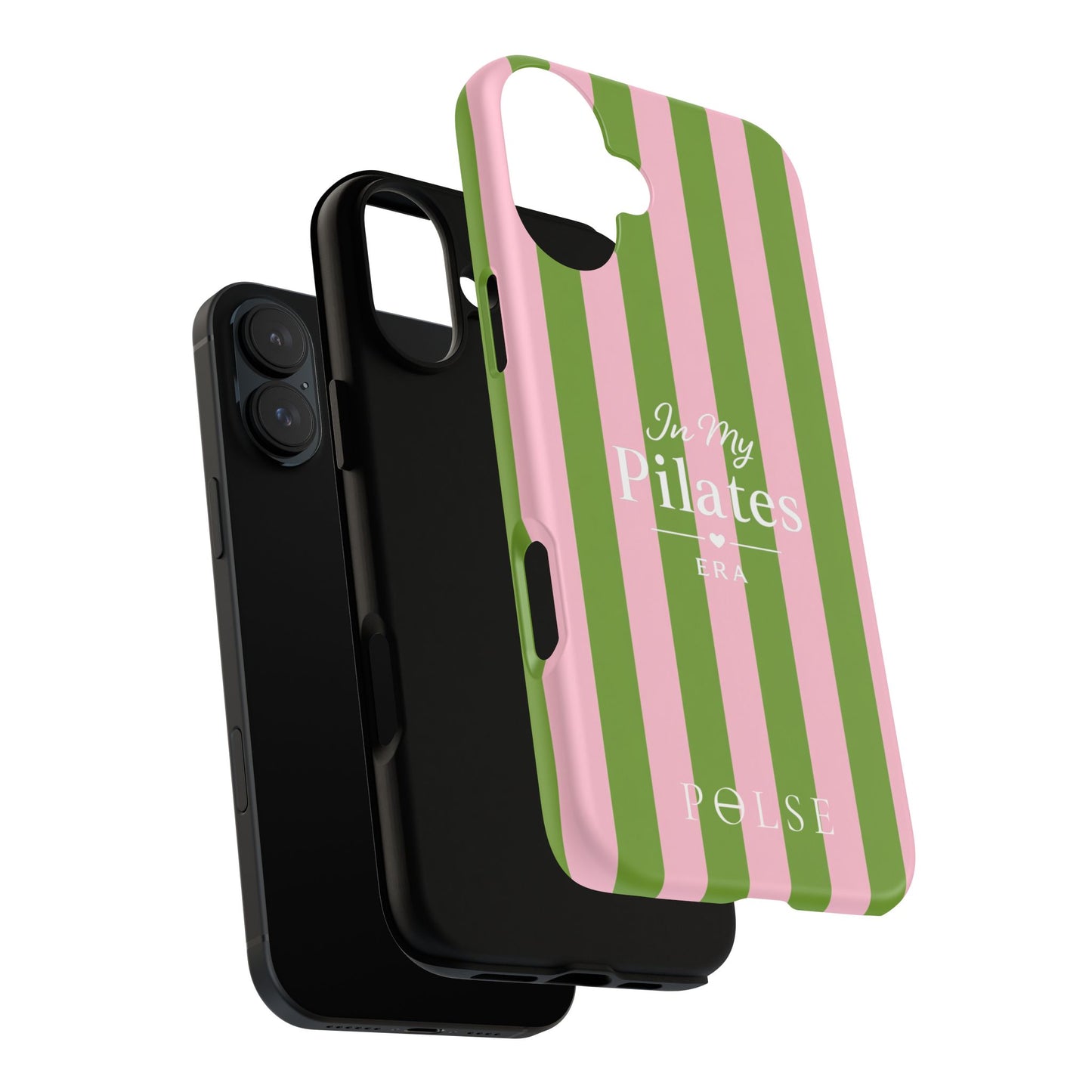 iPhone Case - 'In My Pilates Era' Pink & Olive