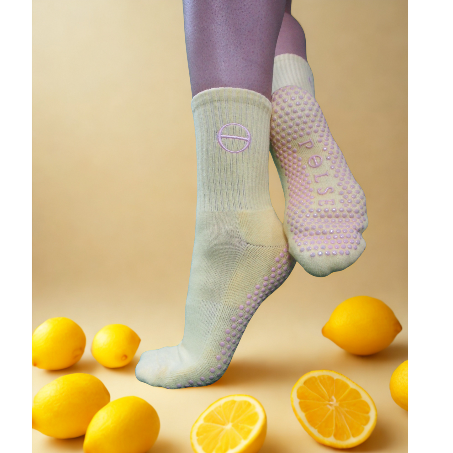 Crew Grip Socks - Baby Pink