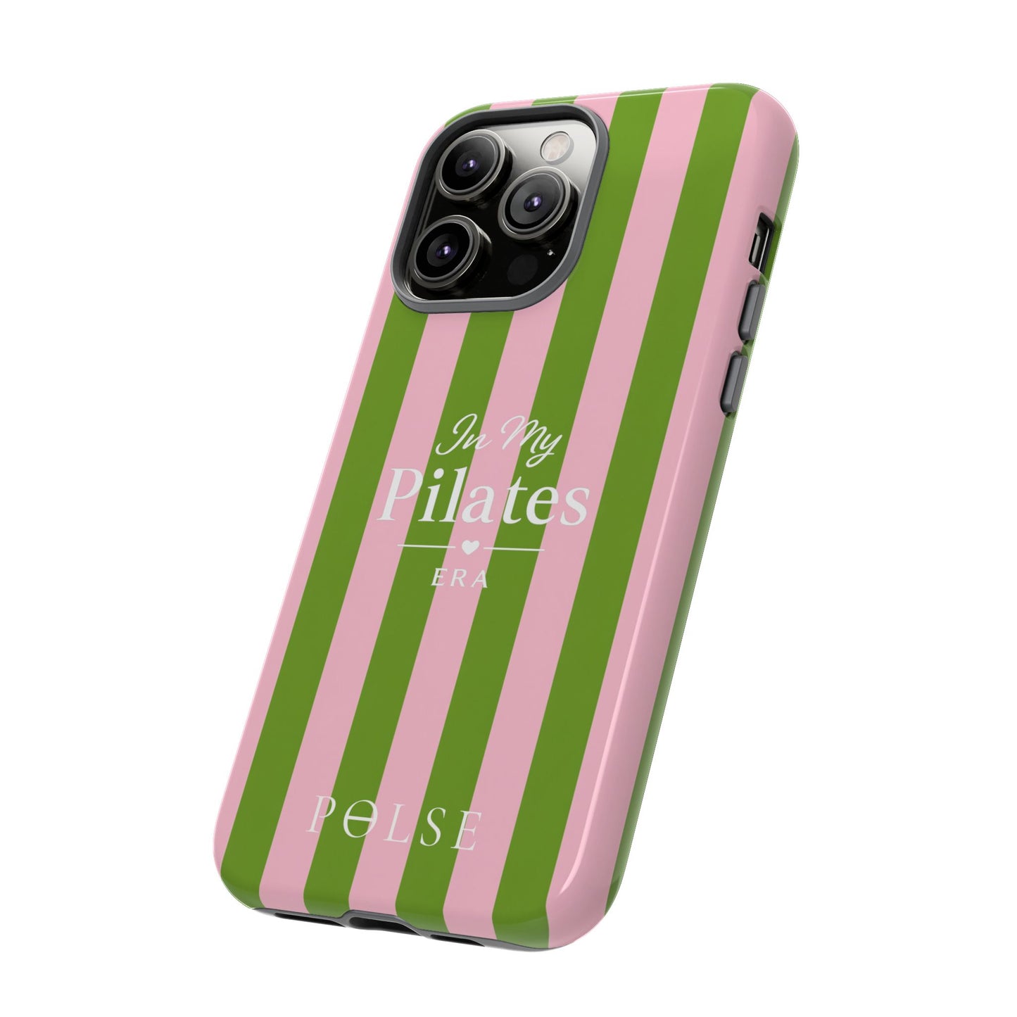 iPhone Case - 'In My Pilates Era' Pink & Olive