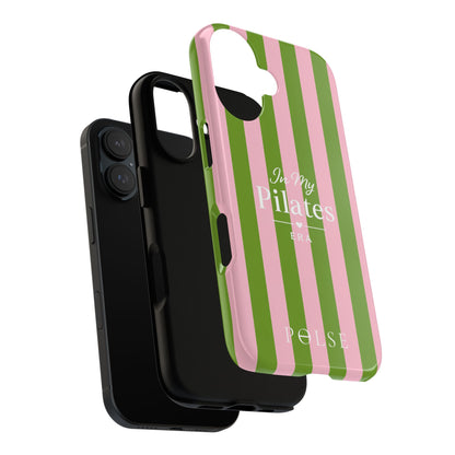iPhone Case - 'In My Pilates Era' Pink & Olive