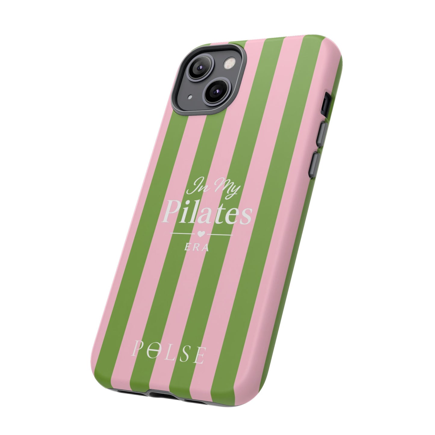 iPhone Case - 'In My Pilates Era' Pink & Olive