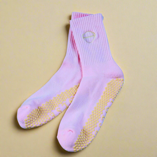 Crew Grip Socks - Baby Pink