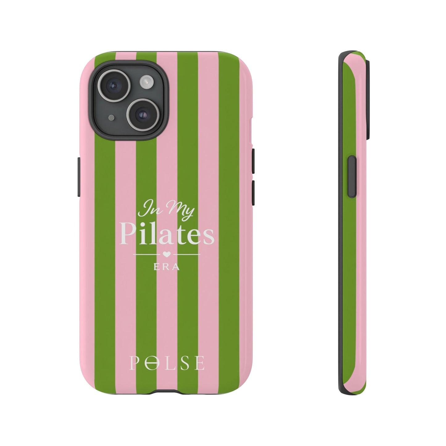 iPhone Case - 'In My Pilates Era' Pink & Olive