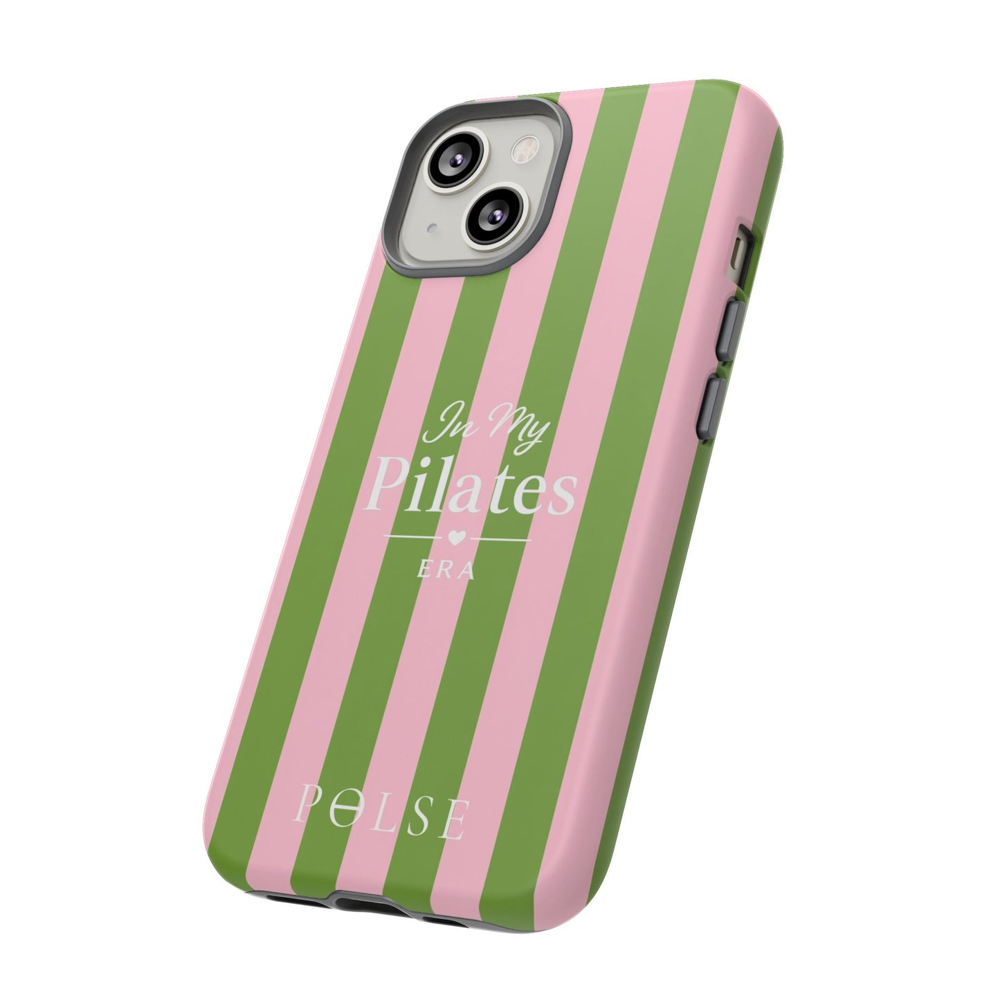 iPhone Case - 'In My Pilates Era' Pink & Olive