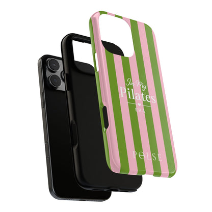 iPhone Case - 'In My Pilates Era' Pink & Olive