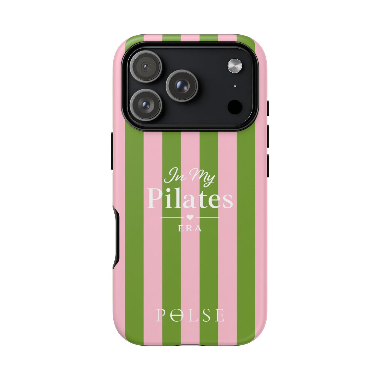 iPhone Case - 'In My Pilates Era' Pink & Olive