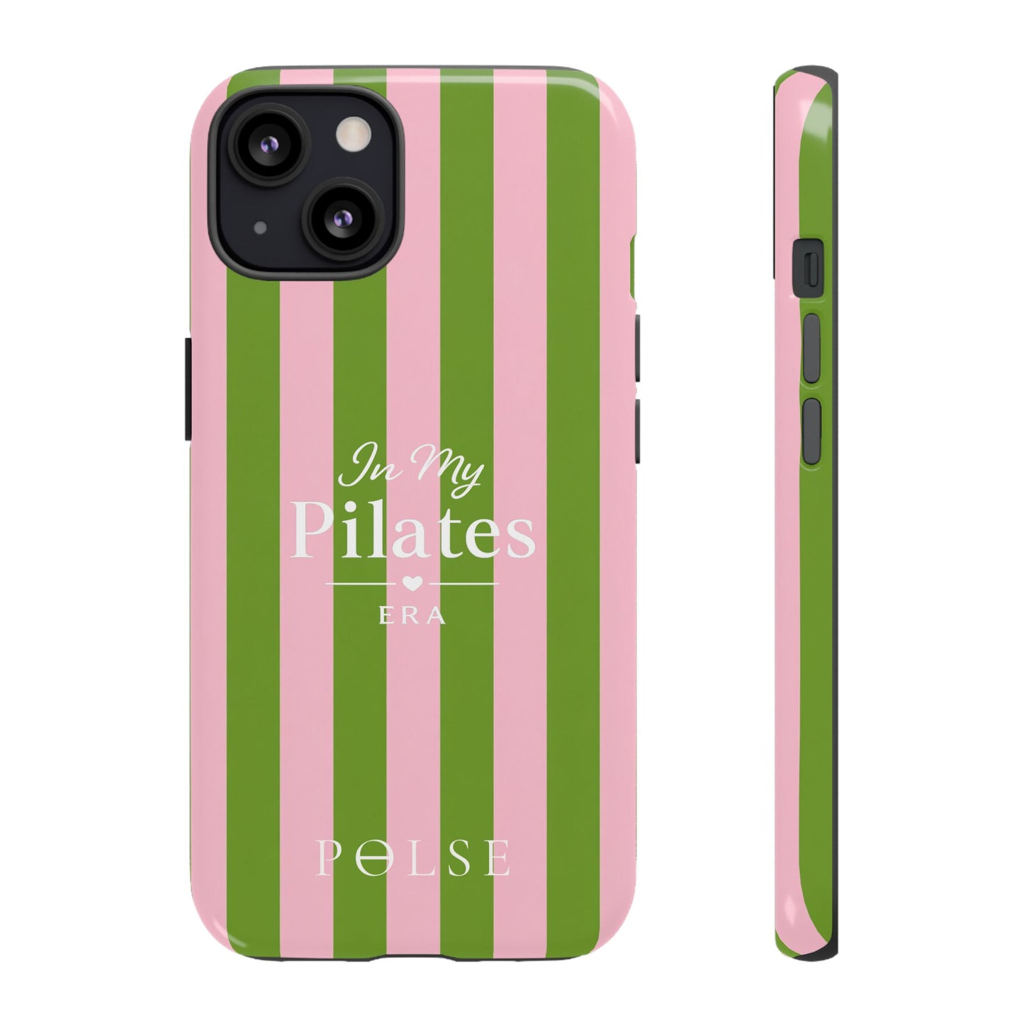 iPhone Case - 'In My Pilates Era' Pink & Olive