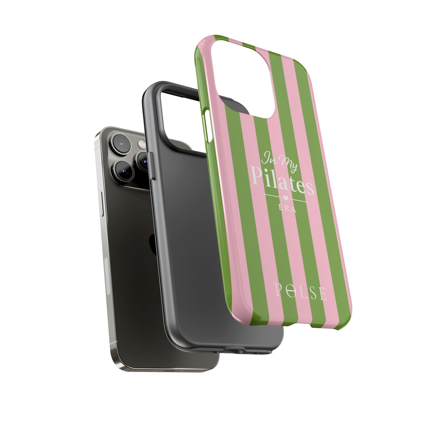 iPhone Case - 'In My Pilates Era' Pink & Olive