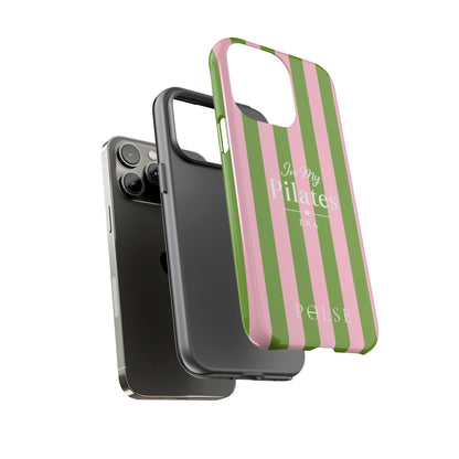 iPhone Case - 'In My Pilates Era' Pink & Olive