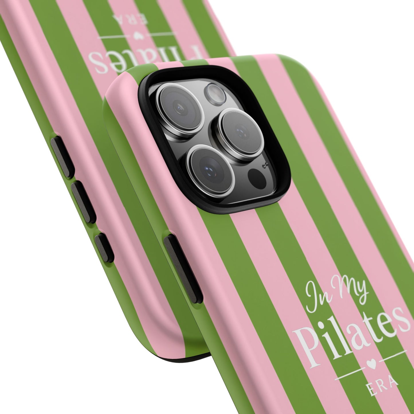 iPhone Case - 'In My Pilates Era' Pink & Olive