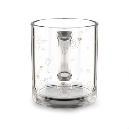Pilates & Lattes - Glass Mug