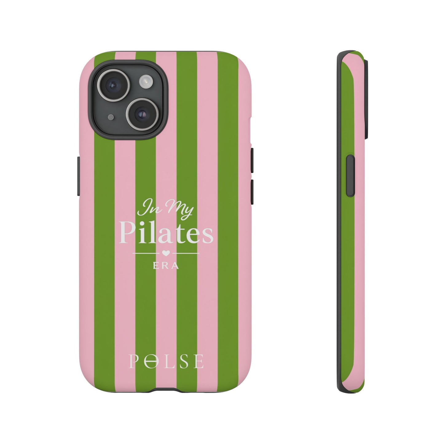 iPhone Case - 'In My Pilates Era' Pink & Olive