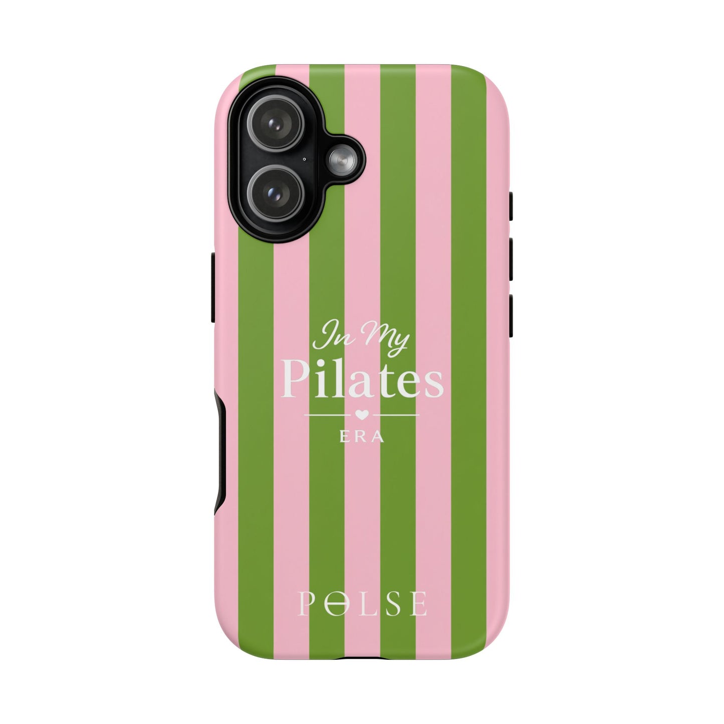 iPhone Case - 'In My Pilates Era' Pink & Olive