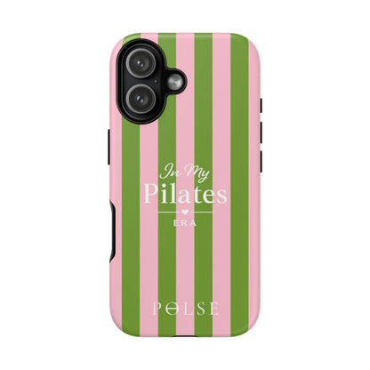 iPhone Case - 'In My Pilates Era' Pink & Olive