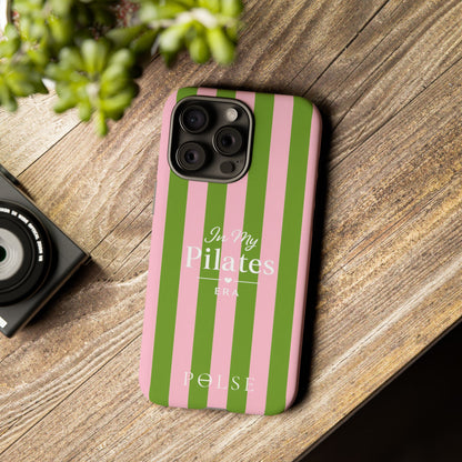 iPhone Case - 'In My Pilates Era' Pink & Olive