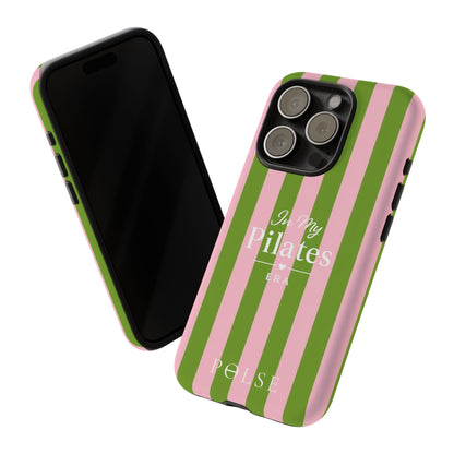 iPhone Case - 'In My Pilates Era' Pink & Olive