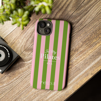 iPhone Case - 'In My Pilates Era' Pink & Olive