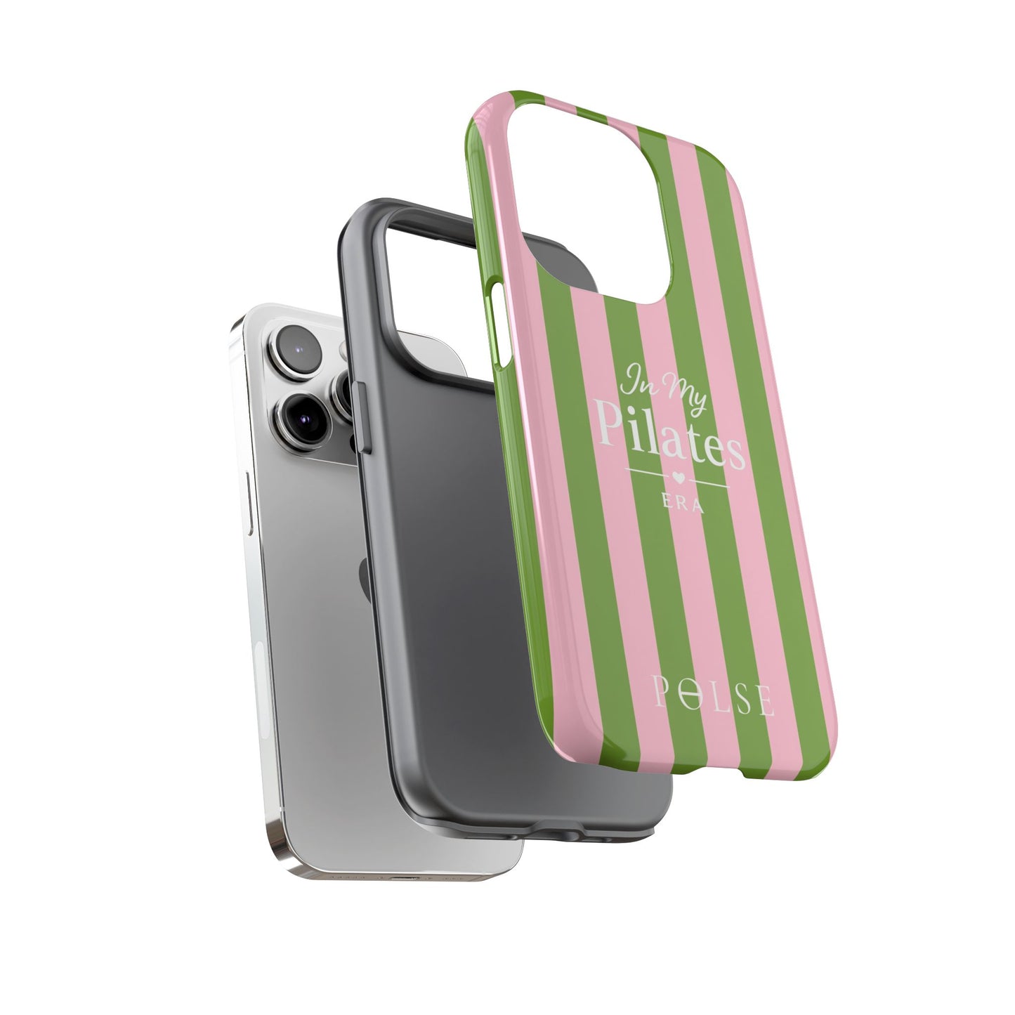 iPhone Case - 'In My Pilates Era' Pink & Olive