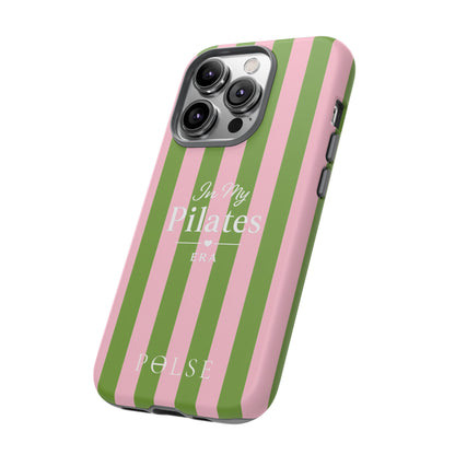 iPhone Case - 'In My Pilates Era' Pink & Olive