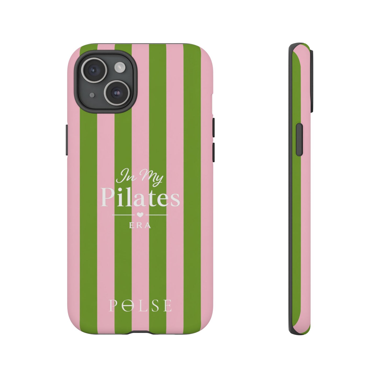 iPhone Case - 'In My Pilates Era' Pink & Olive