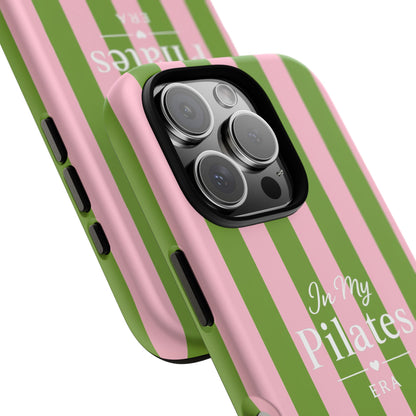 iPhone Case - 'In My Pilates Era' Pink & Olive