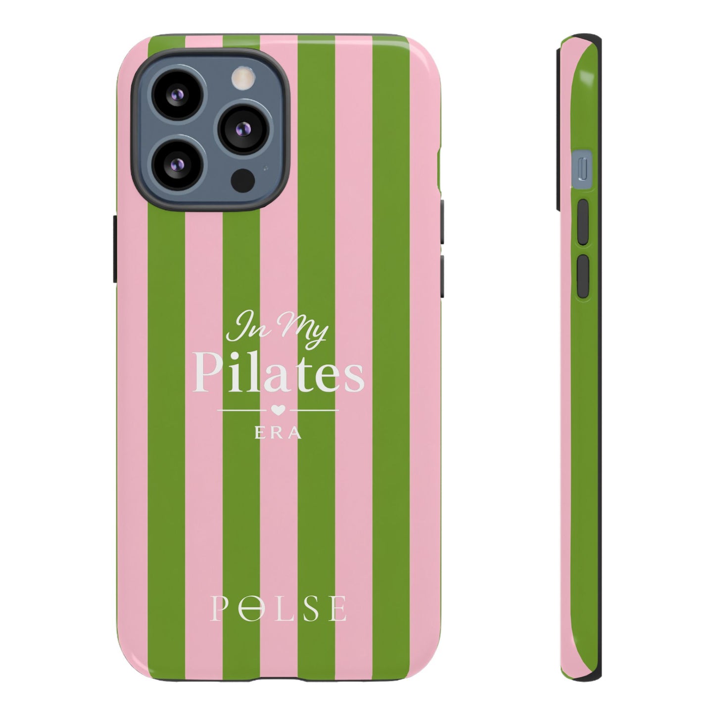 iPhone Case - 'In My Pilates Era' Pink & Olive